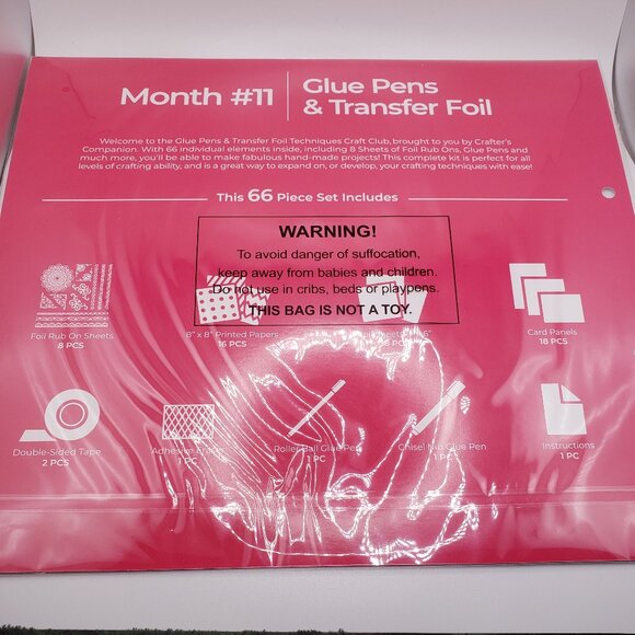 Crafters Campanion Foiled Rubs On  Craft Club Kit - Picture 9 of 9